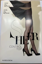 Nordstrom Sheer Control Top Pantyhose Size B Light Beige Style 2002 X2