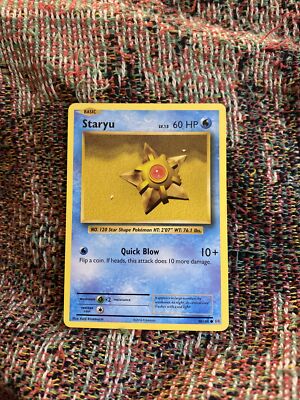 POKEMON Trading Card Basic Staryu LV.15 60 HP Quick Blow 30/108 | eBay
