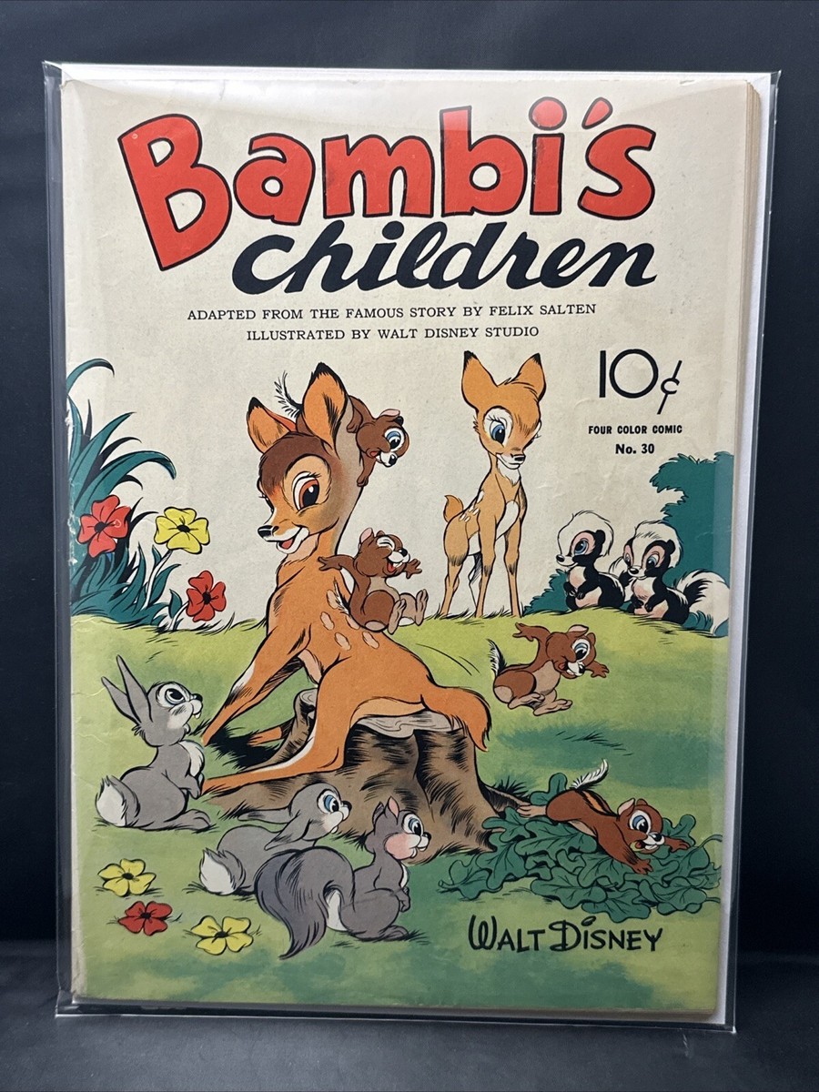 Bambi's Children Four Color #30 Disney 1943 Dell Comics (4.0