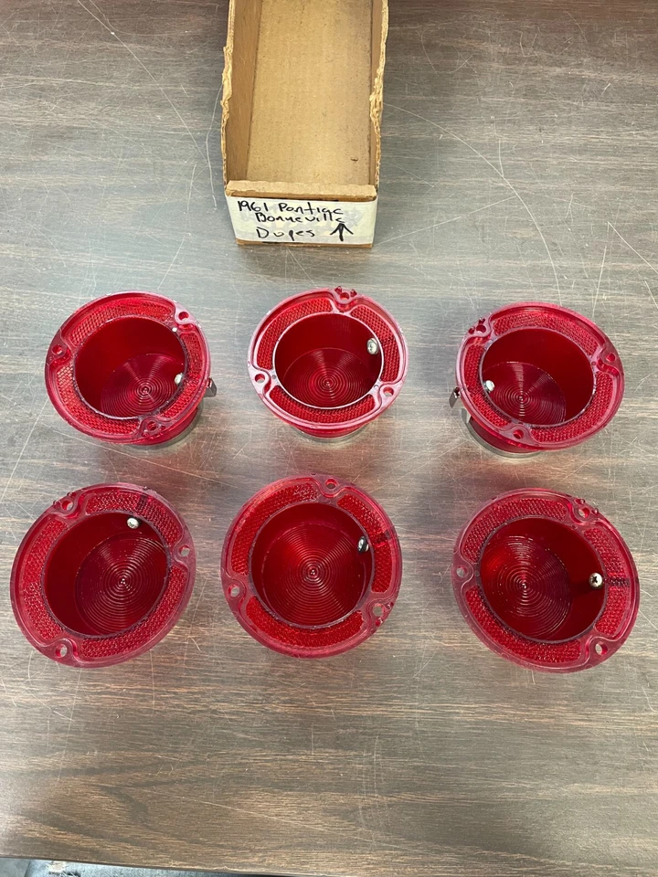 Pontiac Bonneville 1961 lentes de luz trasera izquierda y derecha nuevo juego repro 3 izquierda 3 derecha Foto 3 de 3