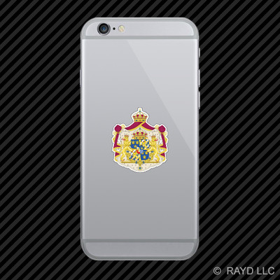 Swedish Coat of Arms Cell Phone Sticker Mobile Sweden flag SWE SE