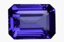 IOLITE 6 x 4 MM EMERALD CUT ALL NATURAL