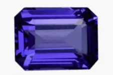 IOLITE 6 x 4 MM EMERALD CUT ALL NATURAL