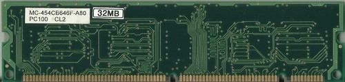32 mb SDRAM MEMORY nec MC-454CB646F-A80 pc100 RAM chip desktop MC454CB646FA80 - Picture 2 of 3