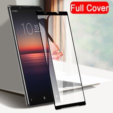 Full Cover Curved Tempered Glass For Sony Xperia 1 VII 10 VII 5 Screen Protector