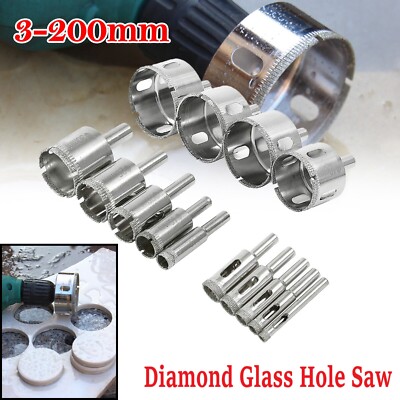 Forêt Diamant 3-200 Mm - Pour Percer Le Verre, Marbre, Céramique, Granit - Outil De Coupe Universel