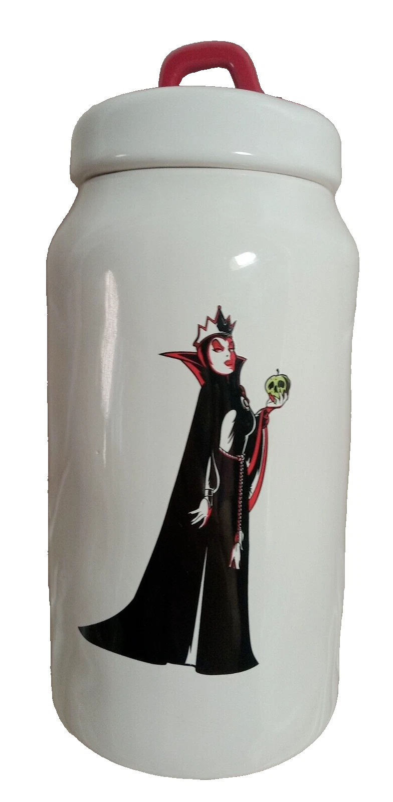 DISNEY ~VILLIANS POISON APPLES~ RAE DUNN " CANISTER Double Sided Evil Queen 10"