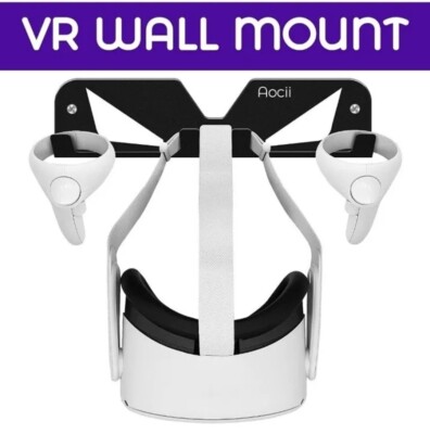 Aocii  VR Wall Mount Storage Rack Holder For Oculus Quest 2/ Playstation VR