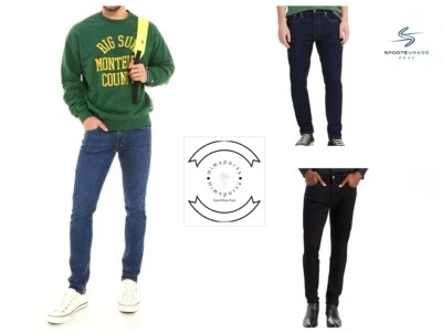 BRANDED Jeans Levi 512 uomo denim elasticizzato forte slim aderente marca