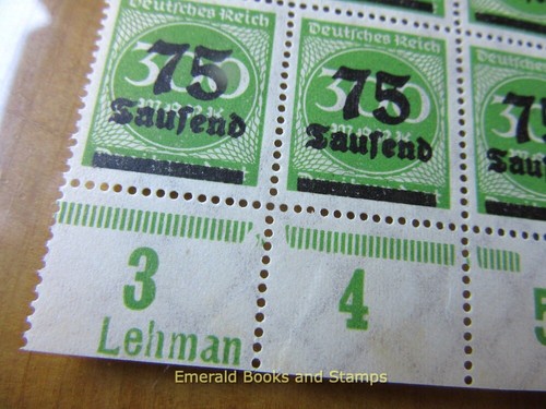 EBS Alemania 1923 - Sobreimpresión de inflación - Michel 286 - HAN U & HAN A - MNH** - Imagen 3 de 3
