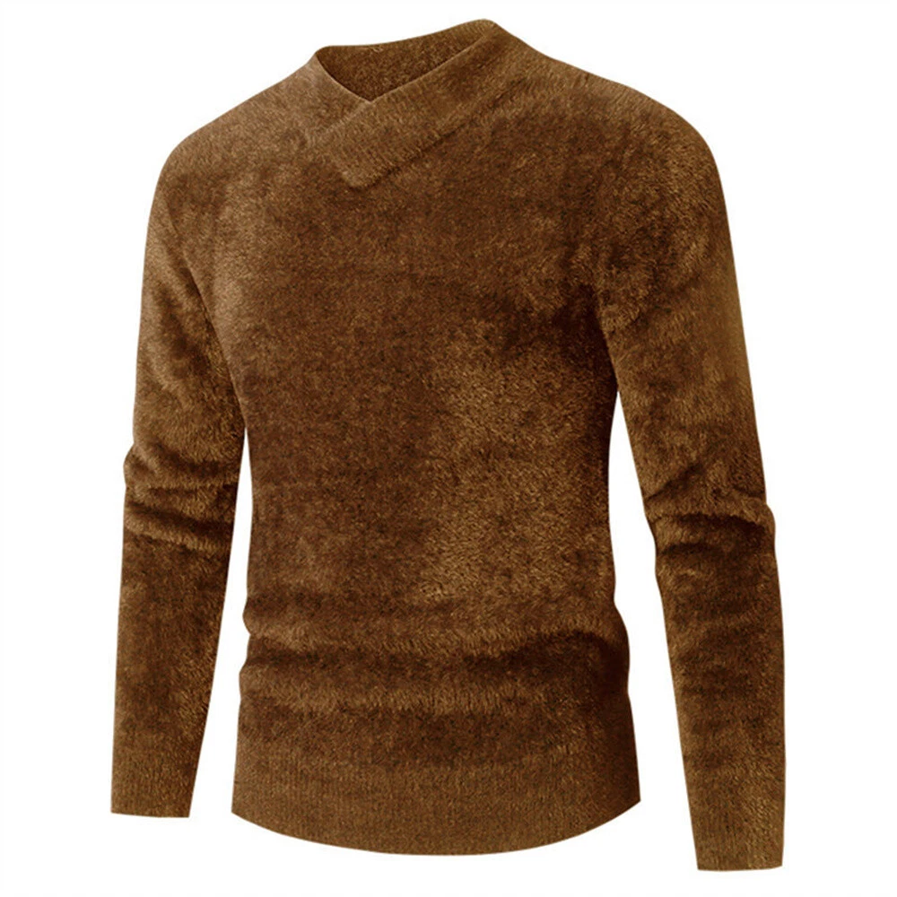 Men's Slim Fit Crewneck Sweater Casual Knitted Pullover Warm Sweaters