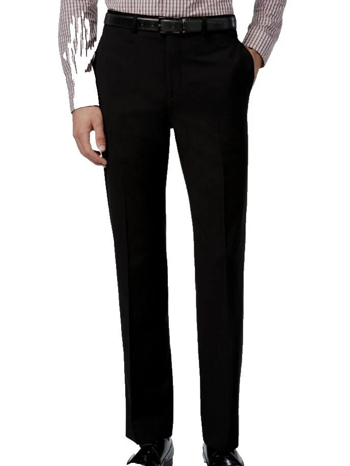 Pantalones negros de lana Calvin Klein para hombres