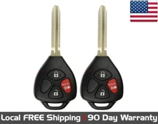 2x New Replacement Key Fob For Select Toyota HYQ12BBY H Chip (Read Description)