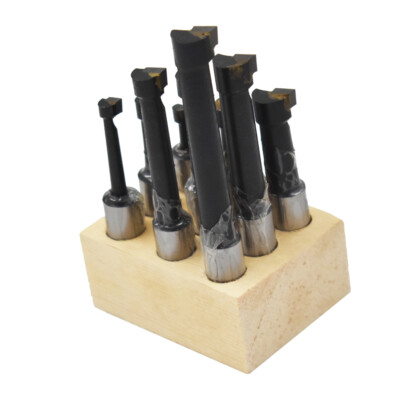 9 Pcs 1/2'' Boring Bar Set Pro Quality Carbide Tipped Bars 1/2'' Shank Lathe Tool