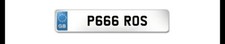 P666 ROS Registration Plate Cherished Number Plate