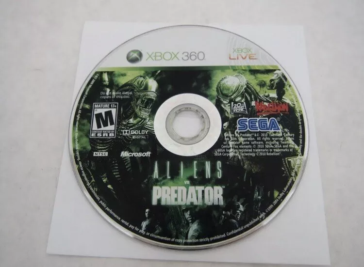 Xbox 360 - Aliens vs. Predator {DISC ONLY}