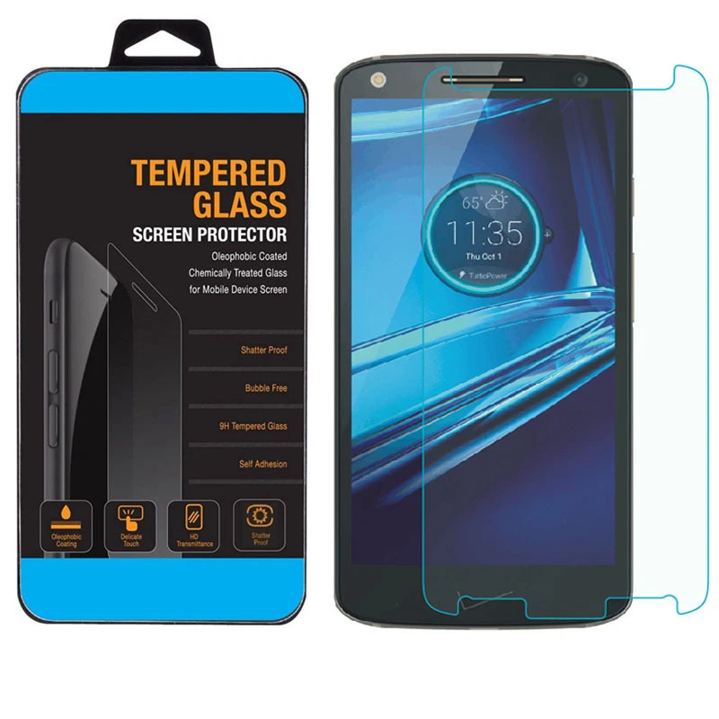 PROTECTOR PANTALLA CRISTAL TEMPLADO ULTRA CLARO 9H PARA MOTOROLA DROID TURBO 2 XT1585 Foto 2 de 3