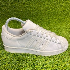Adidas Superstar Boys Size 5Y White Athletic Running Leather Shoes Sneakers