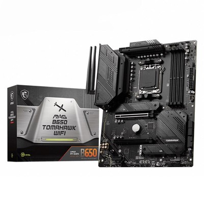 MSI MAG B650 TOMAHAWK WIFI AMD AM5 M-ITX Motherboard, 4x DDR5 ~64GB, 1x PCI-E x1