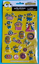 MINIONS STICKERS THE RISE OF GRU PUFFY STICKERS 19 STICKERS NEW AND SEALED