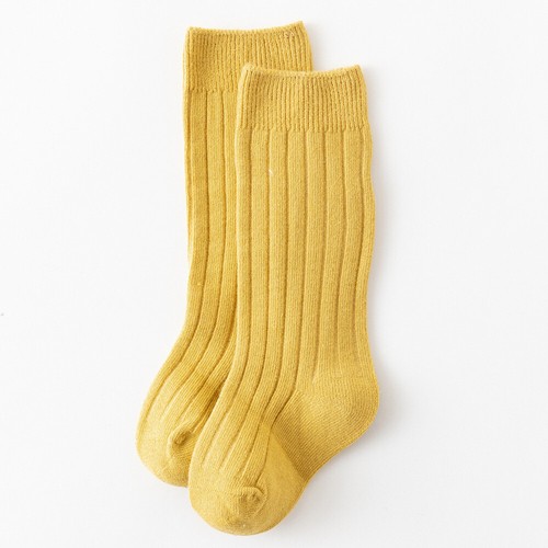 Paquete de 2 calcetines acanalados lisos estilo español hasta la rodilla para bebés niños y niñas 0-3 años - Imagen 10 de 45
