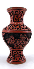 红色黄铜主中国古董花瓶| eBay