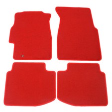 Fit 96-00 Honda Civic Ek Oe Custom Fit Red Front Rear Carpets Nylon Floor Mat
