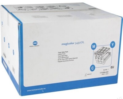 3 x Original Toner Kit Konica Minolta MagiColor 5430DL / C+M+Y 1710594-001 Multi