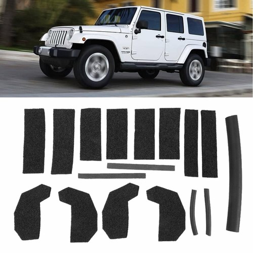 17 Pcs Hard Top Leak Repair Seal Kit for 2007-2018 Jeep Wrangler JK 68026937AB