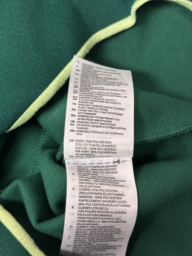 Adidas x IVY PARK Mesh Bodysuit Small Womens Green Long Sleeve Athletic Half Zip - Picture 9 of 9