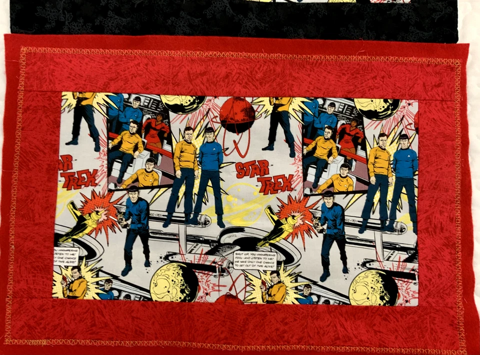 Lot 2 Vintage Star Trek table placemats handmade 18x13 - Image 3 of 4