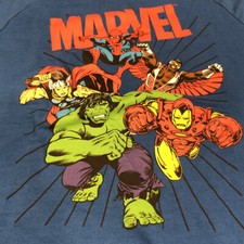 Marvel Sweatshirt Spiderman Hulk Iron Man Thor Youth Size L