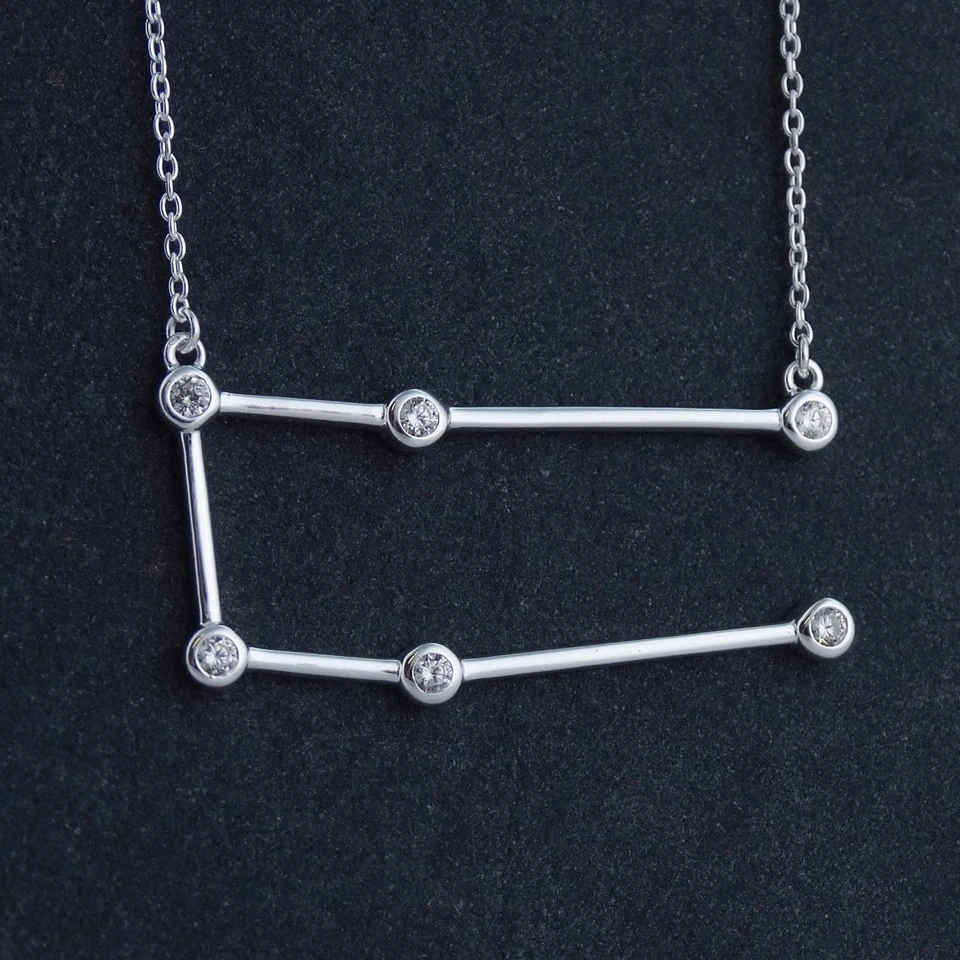 Collar Constelación Géminis - Plata de Ley 925 - Estrellas Horóscopo Zodiaco  Foto 2 de 4