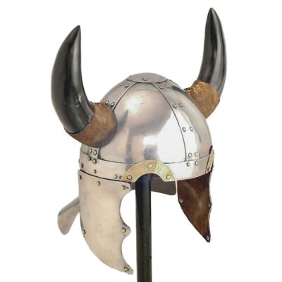 Casco Vichingo Con Trecce E Corna Adulto