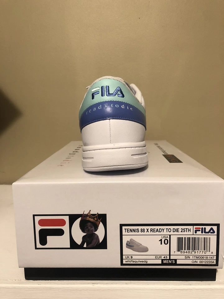Fila Tennis 88 Notorious Biggie Small Ready To Die 25th Anniversary Men’s Sz 10 - Image 4 of 4