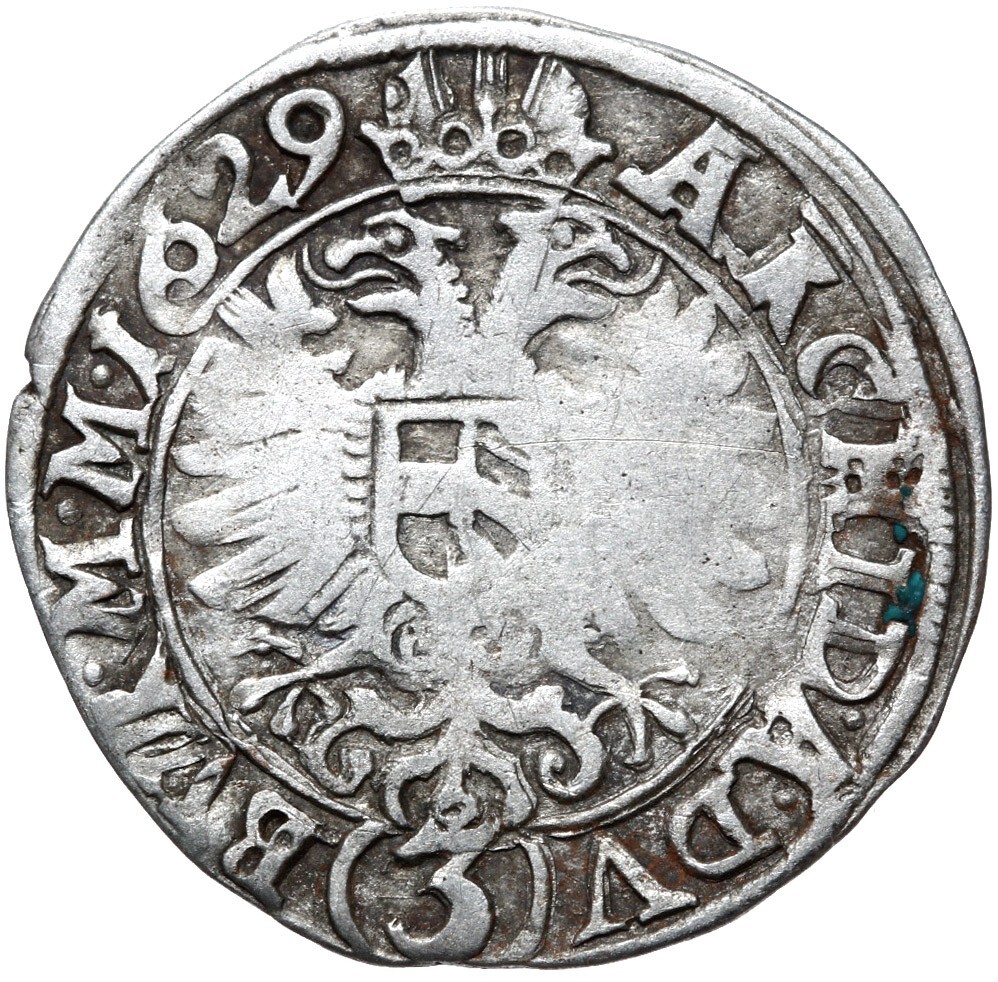 Austria RDR-Bohemia-Ferdinand II. - 3 Kreuzer 1629 - Kutná Hora