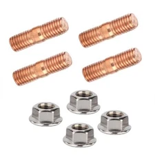 Turbo Stud Kit, M10x1.50 Thread T3 T4 T6 High Strength Flange Nuts Alloy Steel