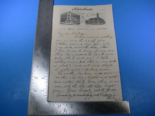Antique Hotel Arcade Letterhead Opposite Union Dept European Plan S8750