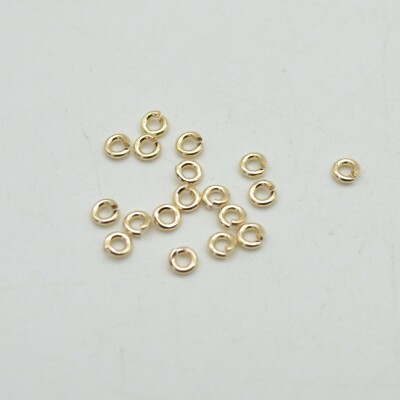 Gold Filled Click and Lock Biegering 14KT - 0,81mm x 3mm - 10 oder 20 Stück