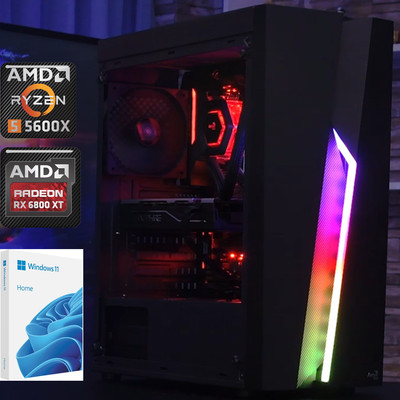 NEU!! Gaming PC Radeon 7800; R5 5600X; 16GB DDR4-3000; 500GB SSD