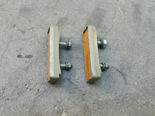 Set Of 2 Vintage Old School HTI A1009 Curved Pedal Reflectors Cateye