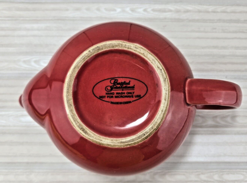 Diffusore Teiera 2 Tazze Teiera Ceramica Colore Rosso Lucido Certificato Internazionale - Foto 13 di 14