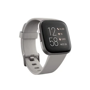 Fitbit Versa 2 Santé & Fitness Smartwatch - Pierre/Mist en aluminium gris