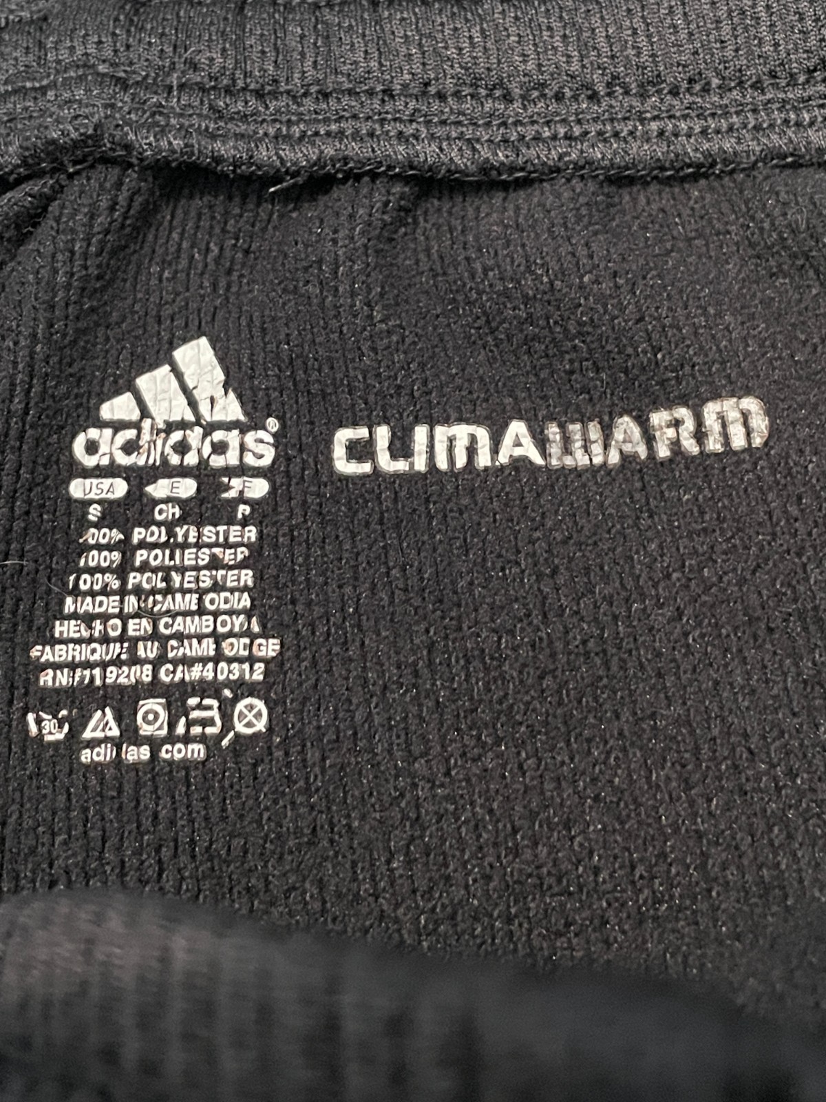 Tennessee Vols Adidas ClimaWarm Sweatpants Mens S Black Fleece Lined Zip Leg thumbnail 4