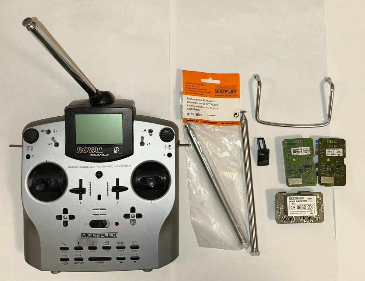 Émetteur RC MULTIPLEX EUROPA SPRINT 40 MHz Avec Antenne - Testé, Boîte Et Notice