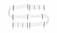 Woodland Scenics 2990 N Scale Barbed Wire Fence - Kit with Gates, Hinges & Pins