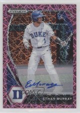 2021 Panini Prizm Draft Picks Pink Velocity Ethan Murray #PDP147 Auto n0c