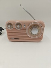 Studebaker SB2003 Retro Portable AM/FM Analog Radio With Built In Speaker Ros