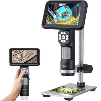 4K HDMI Digital Microscope for Coins, 3840P UHD Video, 1200X 4K Microscope Ca...
