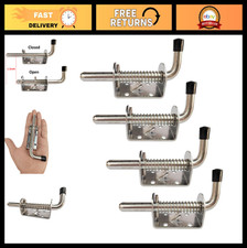 4-Pack 5" Spring Loaded Latch Pins, Stainless Steel Barrel Bolt Lock for Doors 